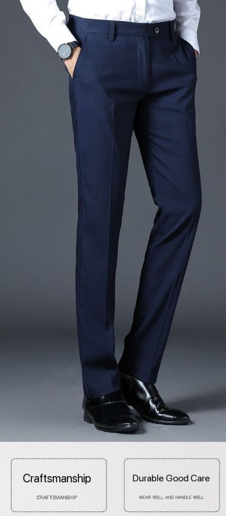 Sleek and tailored fit dress pants